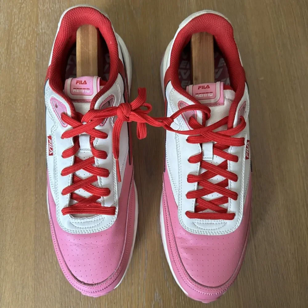 Fila x Lil Jon Renno Retro Chunky Sneakers Pink White Red Men's Sz 14 Lifestyle